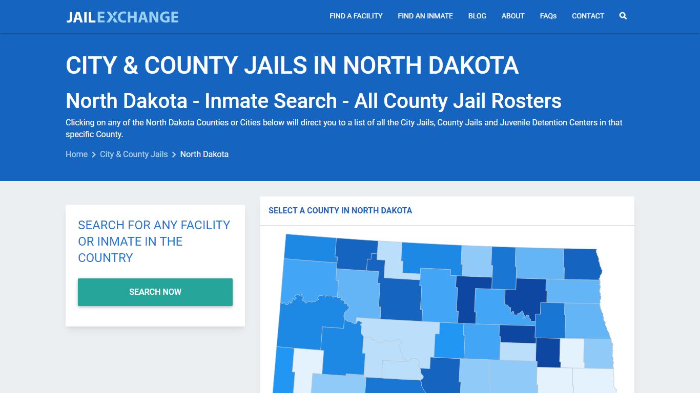 Inmate Search - North Dakota County Jails | Jail Exchange